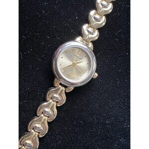 Vintage Prescott Womens Bracelet Watch Gold Tone Case-Face Japan Movt Untested